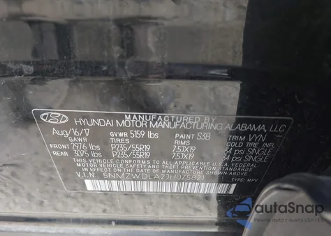 2018 Hyundai Santa Fe Sport 2.0T Ultimate z USA, uszkodzony, nr VIN 5NMZWDLA2JH075821